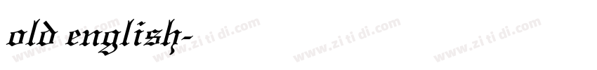 old english字体转换